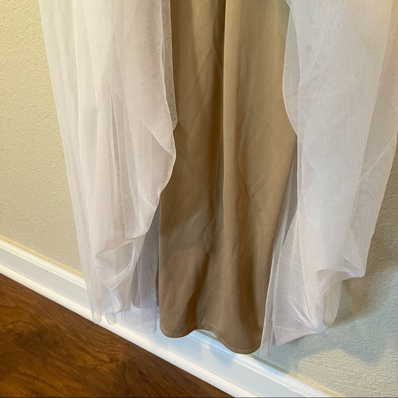 Boho Occasion Wedding Bridesmaid Hand Embellished Kimono Mesh Maxi - Picture 9 of 10